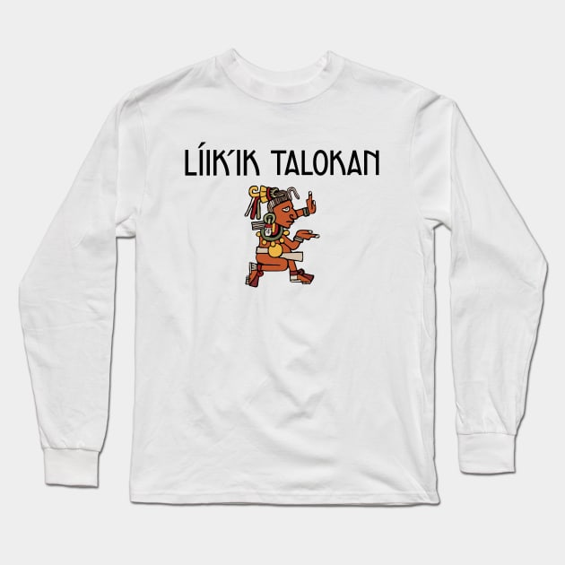 Líik'ik Talokan - Woman drawing - Dark version Long Sleeve T-Shirt by AO01